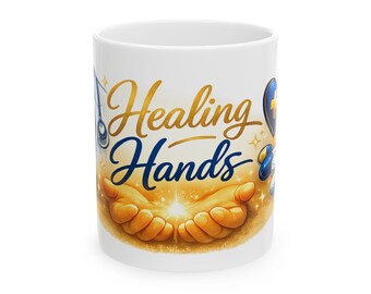 Healing Hands mug | Nurse RN Healthcare Medical Therapist Coffee Mug