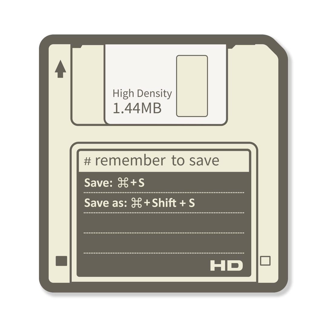 Floppy Disk Sticker - Etsy