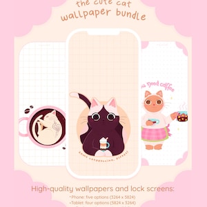Wallpaper de gatitos | Wallaper acogedores para celular, iPad y computadora | Pantallas de bloqueo aesthetic