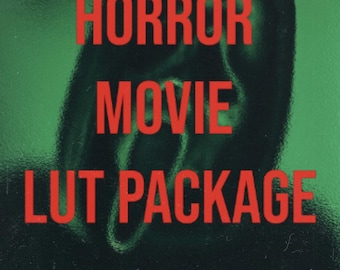 Paquete de LUTs cinematográficos para películas de terror (Premiere Pro, Final Cut Pro, DaVinci Resolve, Capcut)