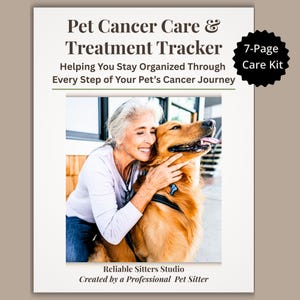 Registro de cuidados y tratamientos del cáncer en mascotas / Diario del cáncer canino / Registro de cuidados del cáncer felino / Registro de medicamentos / Kit de evaluación de la calidad de vida
