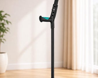 Verstelbare onderarmkruk | Lichtgewicht loophulpmiddel met elleboogkruk | Ergonomische mobiliteitssteun voor herstel en revalidatie van blessures.