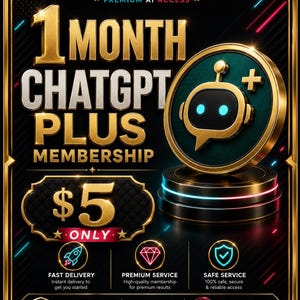 ChatGPT Plus GPT 5.5 + Kodeks + Dall-E