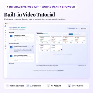 Paycheck Budget Planner App | Zero-Based Budget, Bill Tracker, Savings Goals | Interactive Web App | Digital HTML Download image 3