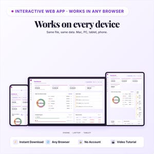 Cash Envelop Planner-app | Budgettracker, geld terugbrengen, rekeningenmanager | Interactieve webapp | Digitale HTML-download afbeelding 8