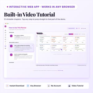 Cash Envelop Planner-app | Budgettracker, geld terugbrengen, rekeningenmanager | Interactieve webapp | Digitale HTML-download afbeelding 3