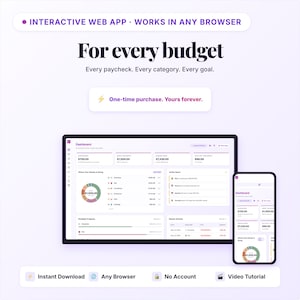 Cash Envelop Planner-app | Budgettracker, geld terugbrengen, rekeningenmanager | Interactieve webapp | Digitale HTML-download afbeelding 10