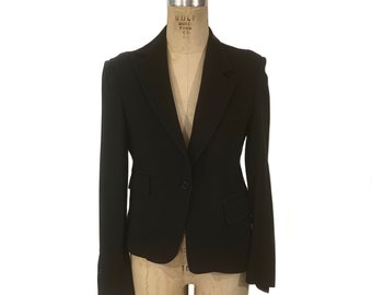 vintage MARTIN MARGIELA asymmetric blazer / black avant garde jacket / women's vintage blazer / tag size 44