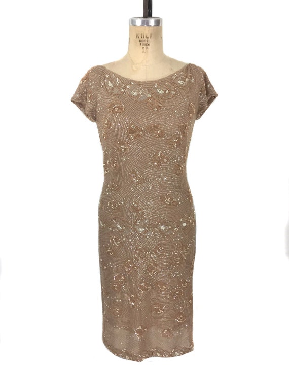 vintage YIGAL AZROUEL COUTURE beaded dress / flora