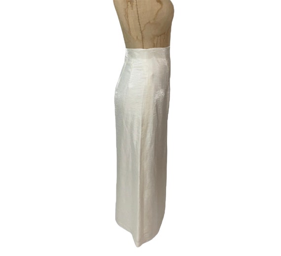 vintage 1990’s KARL LAGERFELD ivory skirt / 90’s … - image 5