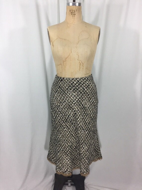 vintage PRADA tweed skirt / wool blend / tailored… - image 2