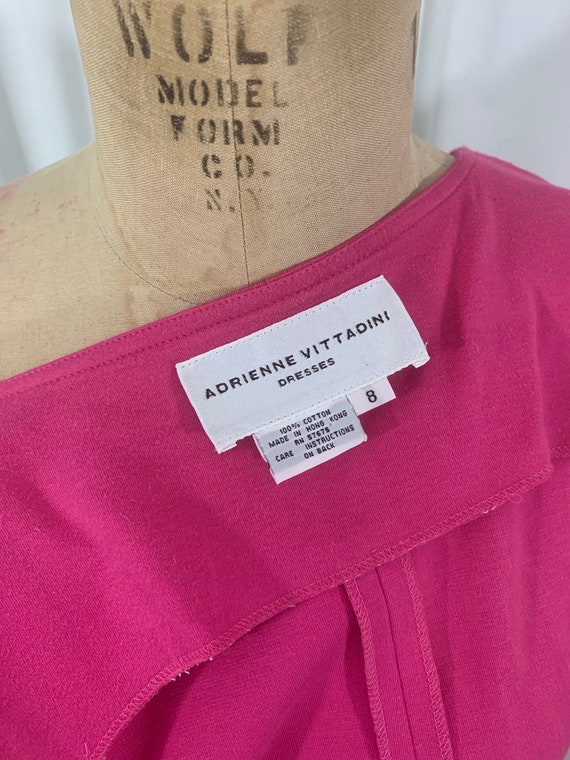 adrienne vittadini pink dress vintage 1990's ADRIENNE VITTADINI shirtdress / 90’s pink gold cotton  sleeveless dress / women's vintage dress / tag size 8