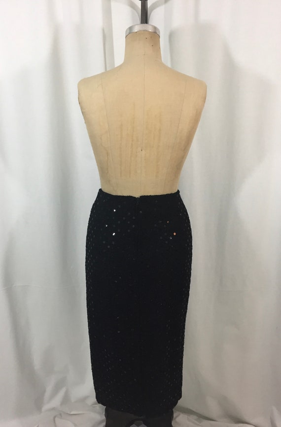 vintage 1980's CHANEL sequin skirt / Karl Lagerfe… - image 5