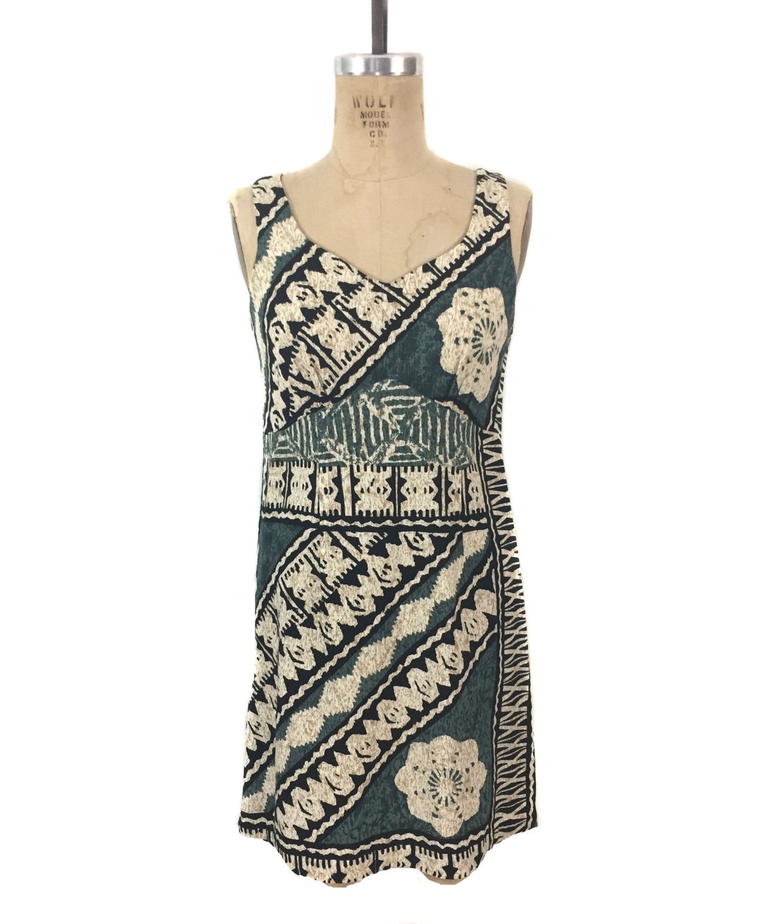 Vintage 1990's Hawaiian Mini Dress / Hilo Hattie the Hawaiian Original ...