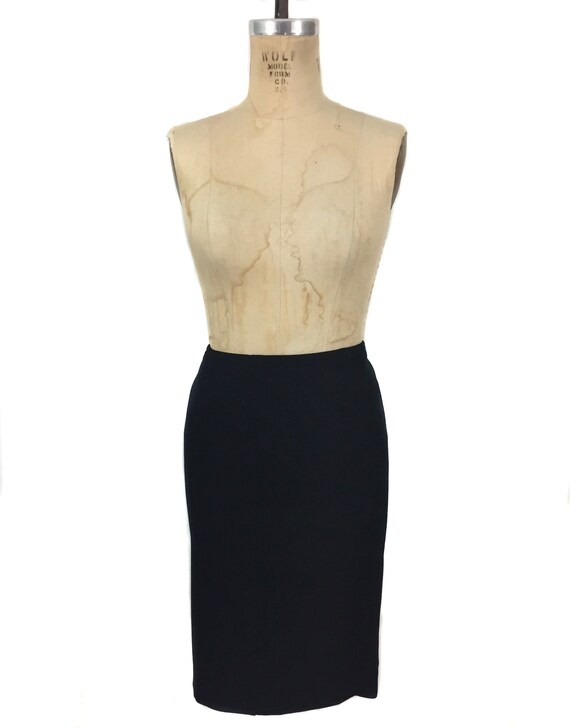 vintage 1990's MIU MIU pencil skirt / black / wigg