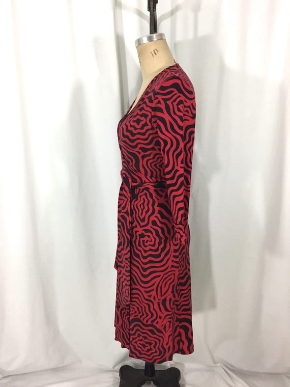 vintage 1990's DIANE von FURSTENBERG floral wrap … - image 4