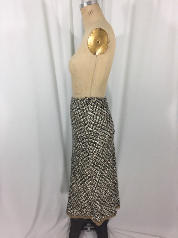 vintage PRADA tweed skirt / wool blend / tailored… - image 3