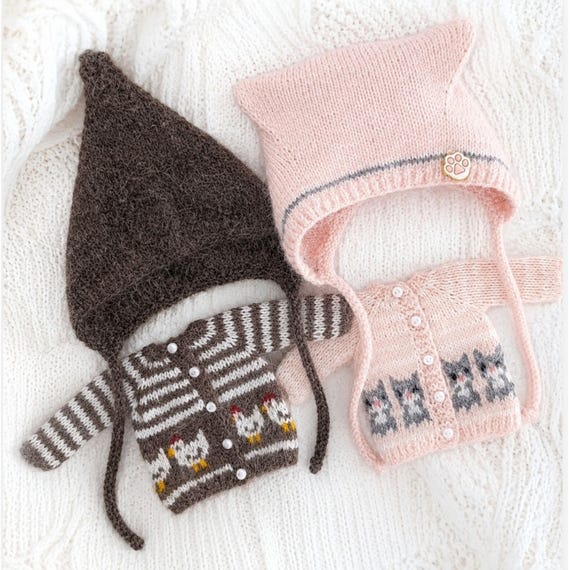 Handmade Blythe Outfit Bundle – Two Unique Knit Sets