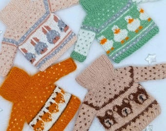 Cárdigan para Blythe, suéter para muñecas hecho a mano, ropa para muñecas estilo cottagecore, conjunto único para Blythe.