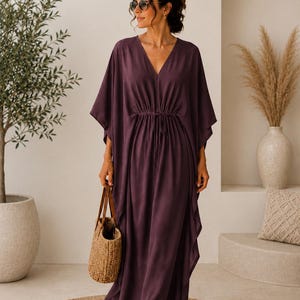 plum boho dress Ophelia Velvet Ruffle Maxi Dress in Plum Rose Jennafer Grace
