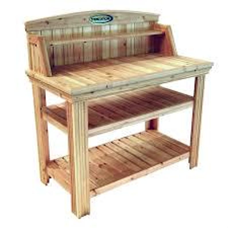 Simple Potting Bench Plans PDF | DIY Garden Potting Table | Outdoor ...