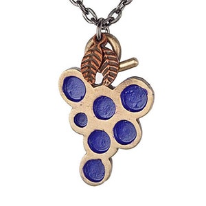 Lil' SCRATCH Grape Charm Necklace in Bronze image 1