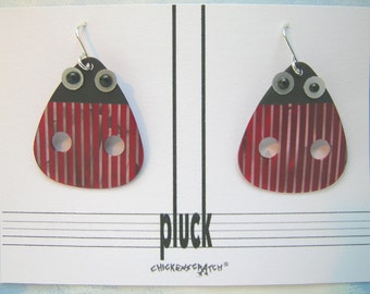 Pluck Ladybug Earrings