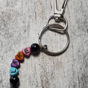 5" kralen 'LAKE' sleutelhanger Moederdag afstuderen leraar waardering met clip meerkleurige reservesleutel nieuwe auto Lake House woonboot Sweet 16