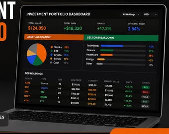Portfolio Tracker Excel / Google Sheets