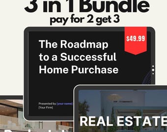 Auflistung Präsentation Bundle Canva | Makler Kaufmännische Beratung | Makler Marketing Vorlage