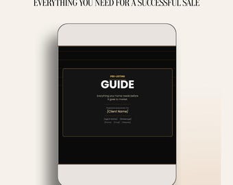 Pre Listing Guide Realtor Marketing | Home Verkäufer Checkliste Canva | Präsentationsvorlage für Grundbesitz
