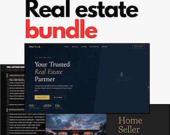 Realtor Marketing Bündel | Home Verkäufer Präsentation | Pre Listing Guide | Makler Webseite | Grundbesitz Vorlage