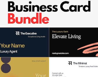 Makler Visitenkarte Canva | Makler Bundle