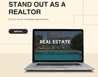 Realtor Marketing Präsentation Canva (15 Folien)