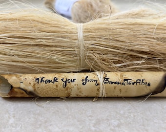 Natural Banana Fiber for Spinning, Weaving, Felting, Textile Crafts, Composites