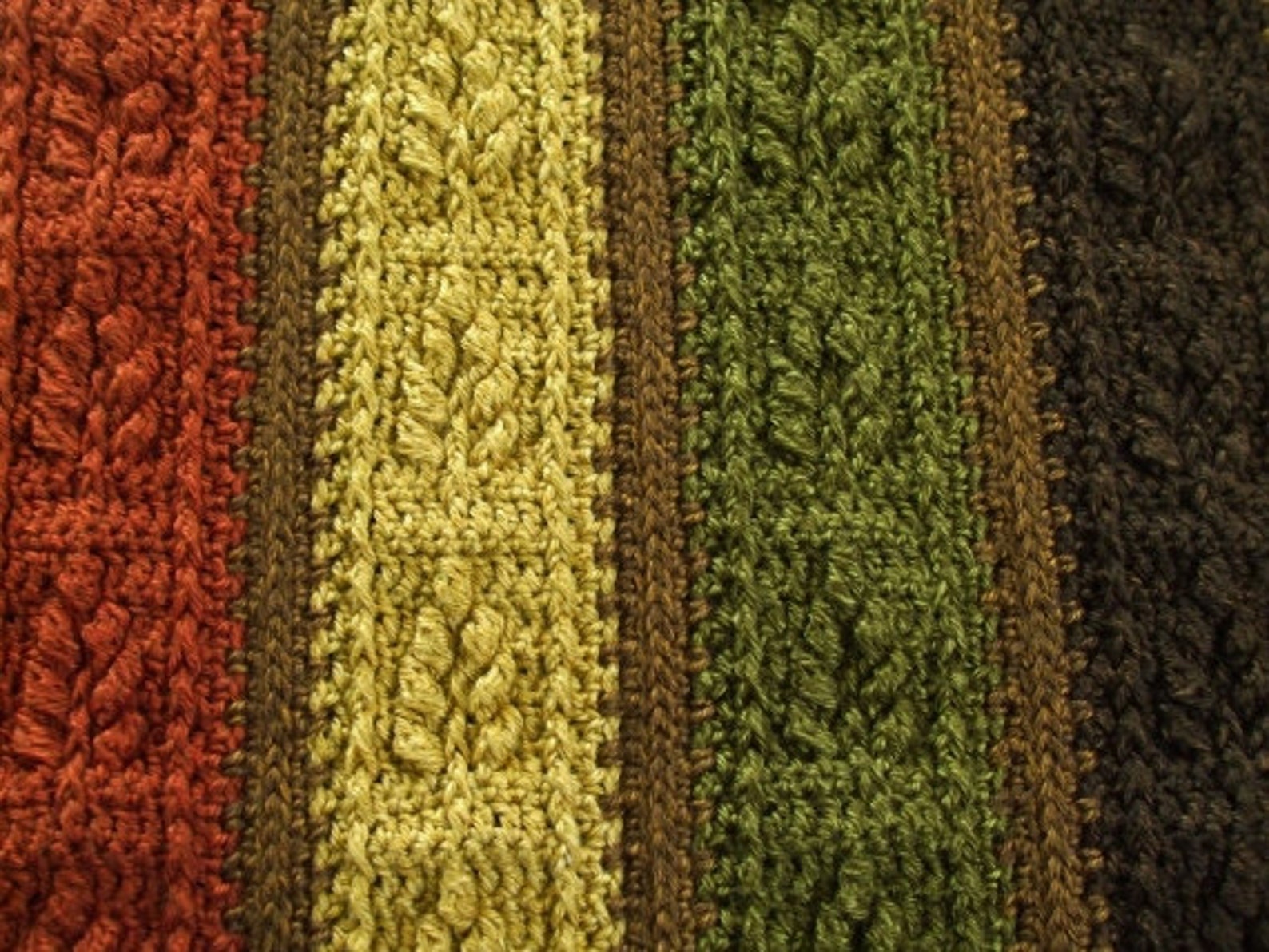 Leaf Afghan in Autumn Crochet Throw Blanket Etsy