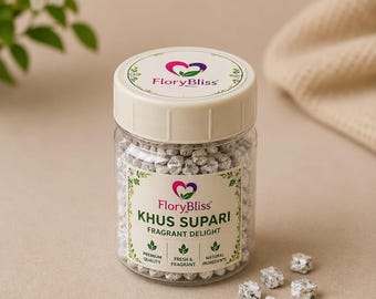 Florybliss KHUS supari recubierto de plata/dulce y fragante/esencia refrescante de vetiver