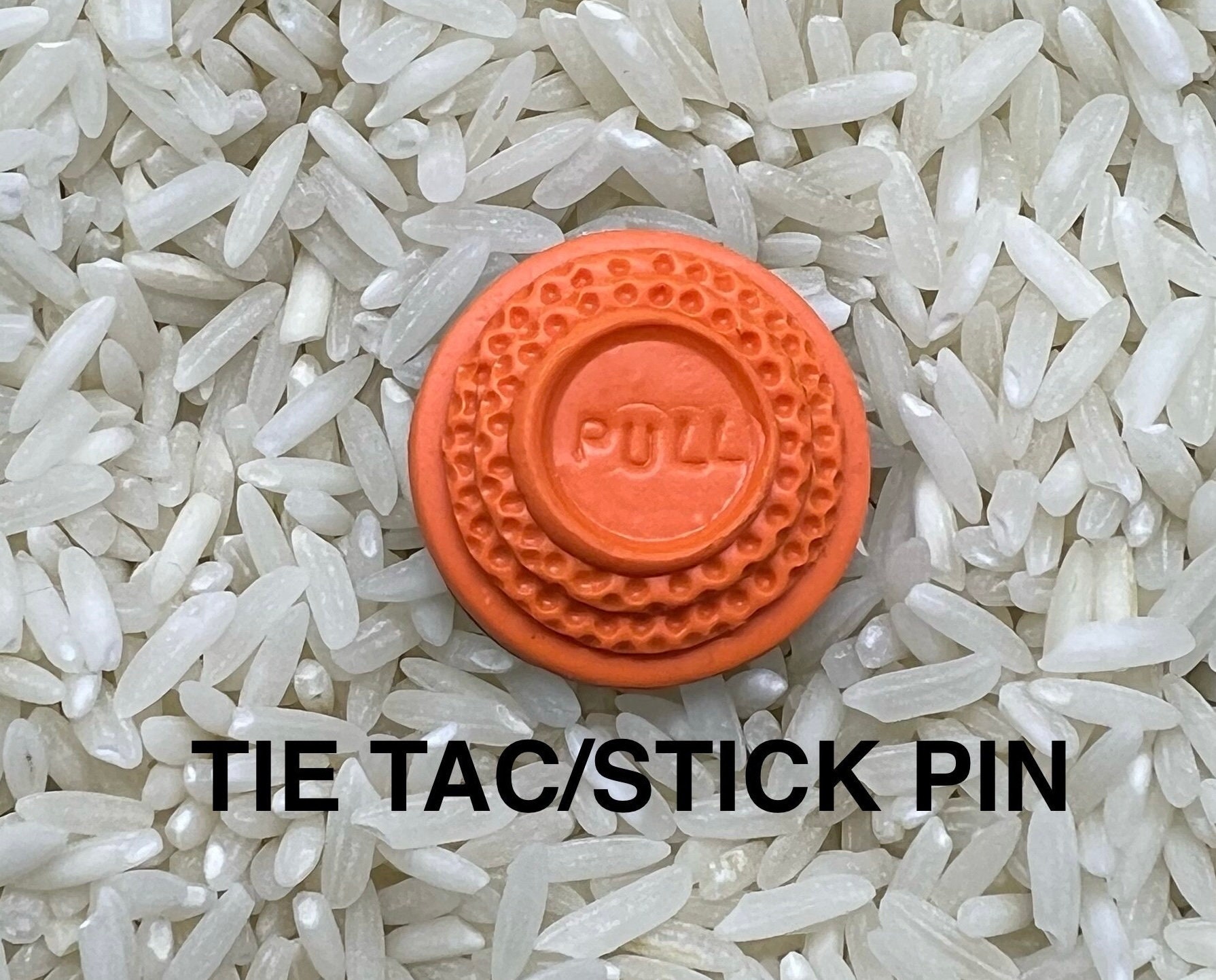 Trap, Skeet, Sporting Clays, Clay Pigeon Target Shotgun Tie TAC Stick Pin Lapel Pin Orange Clay Target polymer clay 227