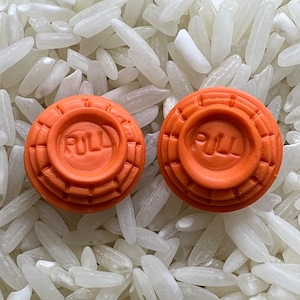 Trap, Skeet, Sporting Clays, Clay Pigeon Target Orange Stud Earrings Shotgun  “White Flyer®” SoulfulJewels #219