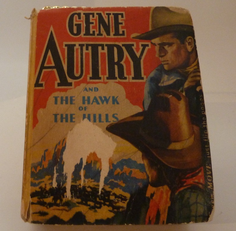 vintage gene autrey 1942 book the hawk of the hills image 1