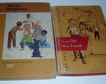 vintage basic readers Our Friends and We are Neighbors