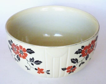 halls china red poppy large nesting bowl