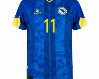 Bosnia and Herzegovina Home Soccer Jersey Džeko #11 - Football Shirt 2026!
