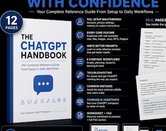 Guía completa de ChatGPT: configuración, funciones, indicaciones, flujos de trabajo y manual de solución de problemas.