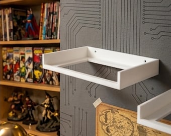 Single Funko Pop Wall Shelf | One Box Display | No Drill Option | Floating Collector Shelf | White or Black | Funko Pop Gift