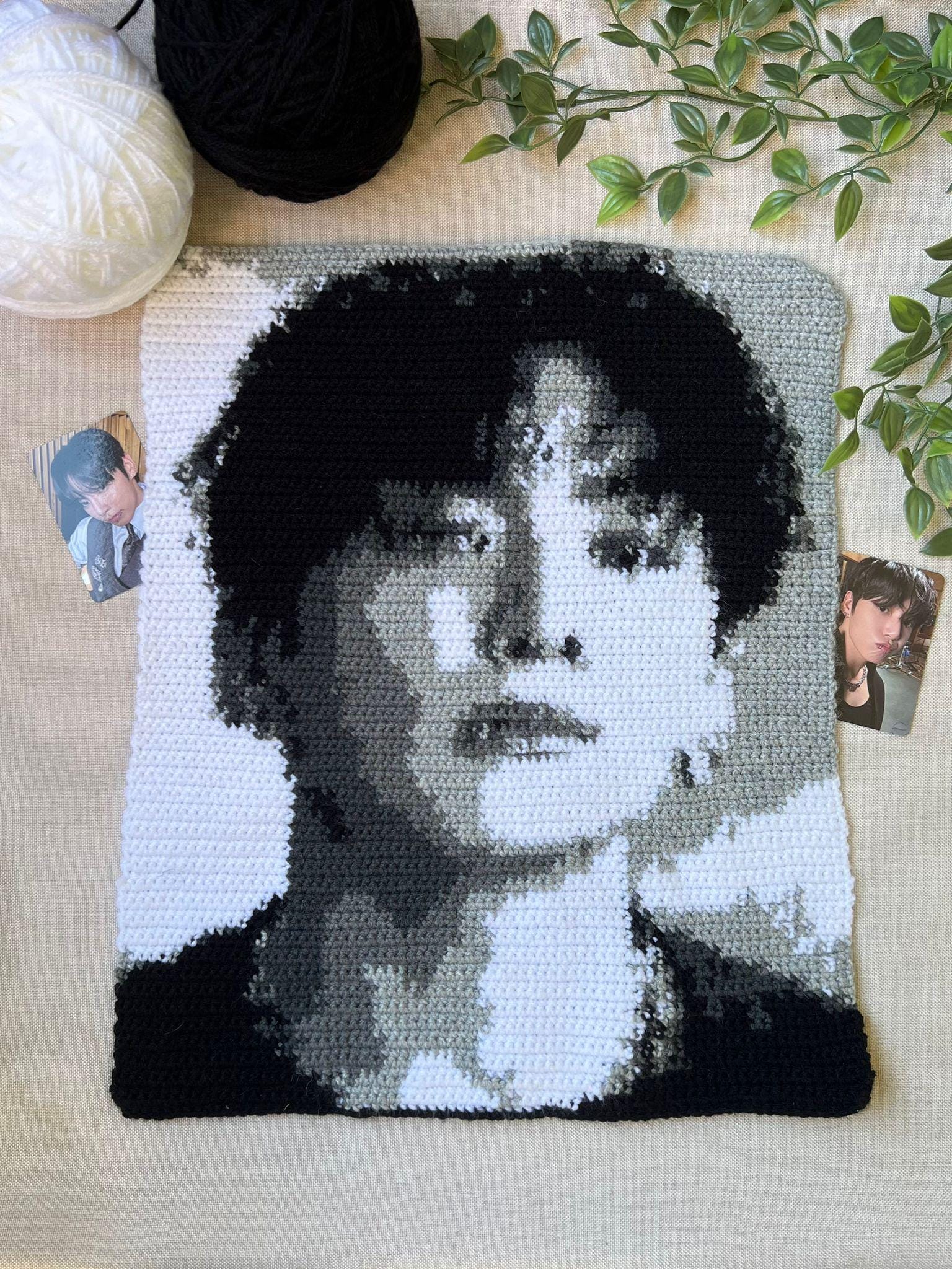 Jung Kook of BTS Crochet Tapestry Pattern - Digital Chart - Etsy