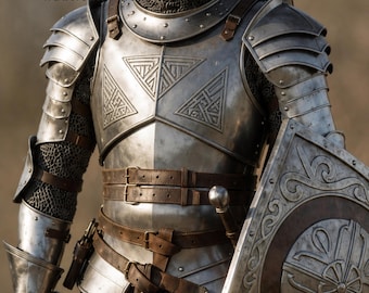 Medieval Knight Full Suit of Armor | Wearable Crusader Templar Set Cosplay Events