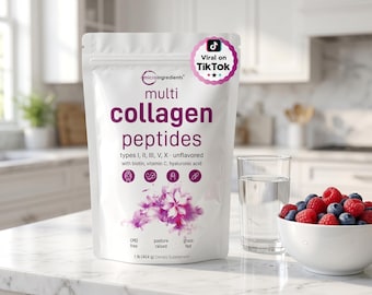Multi Collagen Peptides Daily Powder Blend Smooth Mix 1 lb