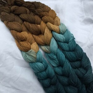 SPECIAL! Surf N' Turf Fingering Weight - repeating gradient or warp