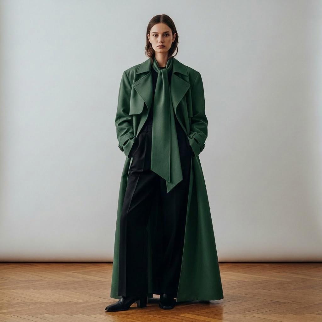 Long Green Coat - Etsy Long Green Coat - Etsy